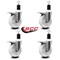 Service Caster 5'' Nylon Swivel 1-1/2'' Expanding Stem Caster Set Total Lock Brake, 4PK SCC-EXTTL20S514-NYS-112-4 - alternate 3